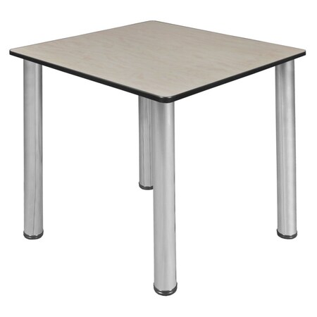 Regency Kee Slim Tables, 30 W, 30 L, 29 H, Wood, Metal Top, Maple TB303018PLBPCM